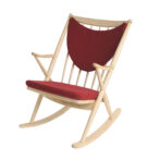GREENHOLT FRANK’s ROCKING グリーンホルト フランクスロッキング ロッキングチェア クッション付 レッド ナチュラル 北欧 デンマーク