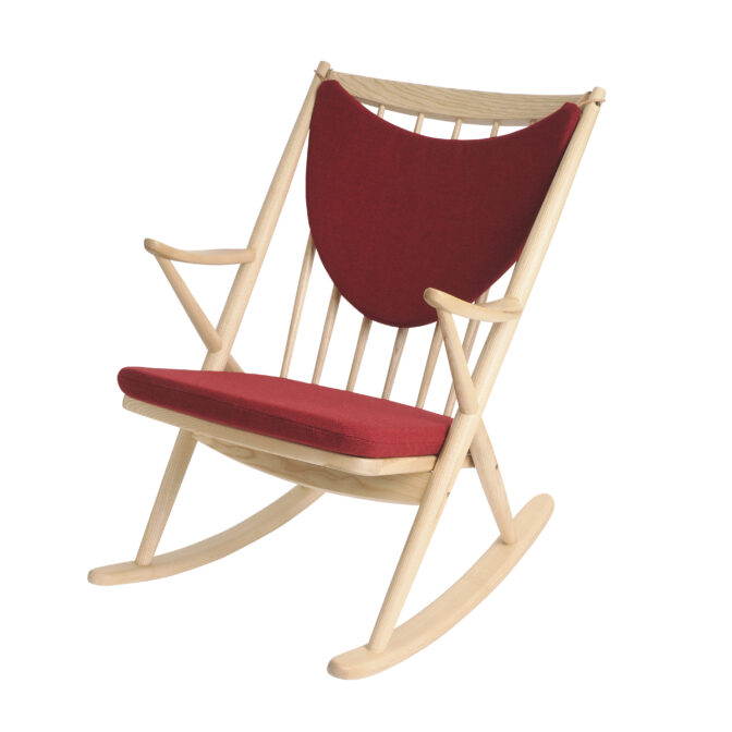 GREENHOLT FRANK’s ROCKING グリーンホルト フランクスロッキング ロッキングチェア クッション付 レッド ナチュラル 北欧 デンマーク