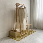 秋田木工 ハンガーラック No.3000-B 剣持勇 ブナ材 ナチュラル色 曲木家具 コート掛け