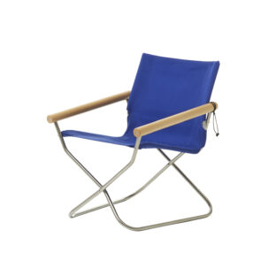 NychairX80 ニーチェアエックス 80 ブルー/布地 ナチュラル/肘 NychairX 80 NY-401 折り畳みチェア パーソナルチェア ディレクターズチェア