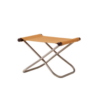 NychairX ニーチェアX ニーチェアエックス オットマン キャメル/布地 ダークブラウン/肘 NychairX NY-131 折り畳みチェア アウトドアチェア