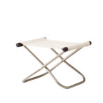 ニーチェアエックス オットマン ホワイト/布地 ダークブラウン/肘 NychairX NY-121 折り畳みチェア アウトドアチェア