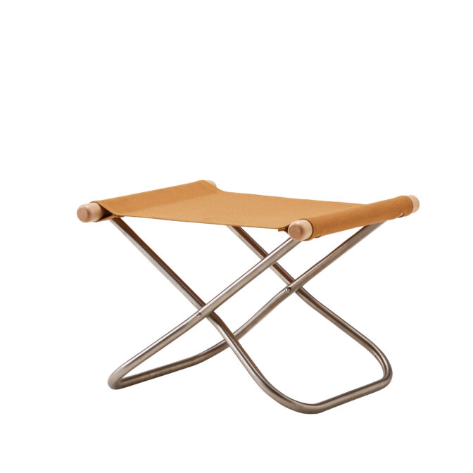 ニーチェアエックス オットマン キャメル/布地 ナチュラル/肘 NychairX NY-130 折り畳みチェア アウトドアチェア