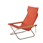 ニーチェアエックス レンガ/布地 ナチュラル/肘 NychairX NY-102 折り畳みチェア アウトドアチェア