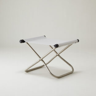 NychairX Shikiri ニーチェアエックス シキリ オットマン NY-224 チャコールブラック / ライトグレー格子 折り畳みチェア アウトドアチェア