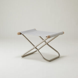 NychairX Shikiri ニーチェアエックス シキリ オットマン NY-221 ソープフィニッシュ / ライトグレー格子 折り畳みチェア アウトドアチェア