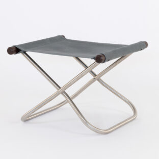 NychairX ニーチェアX ニーチェアエックス オットマン グレー/布地 ダークブラウン/肘 NychairX NY-146 折り畳みチェア アウトドアチェア