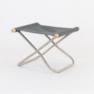 NychairX ニーチェアX ニーチェアエックス オットマン グレー/布地 ナチュラル/肘 NychairX NY-145 折り畳みチェア アウトドアチェア