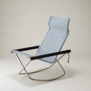 NychairX Shikiri ニーチェアエックス ロッキング シキリ ロッキングチェア　チャコールブラック / ブルーグレー簾 NY-216 折り畳みチェア パーソナルチェア