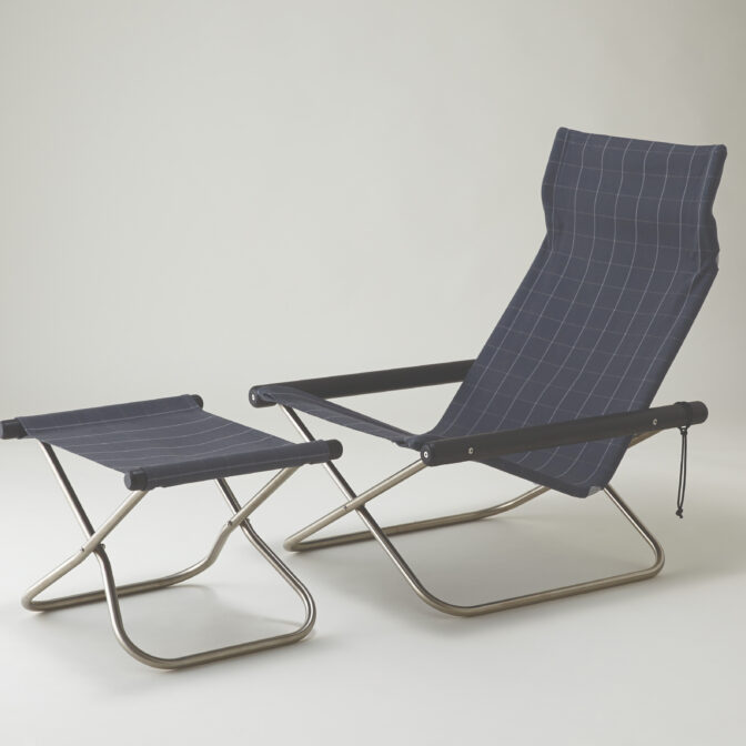 NychairX Shikiri(ニーチェアエックス &オットマンセット シキリ) チャコールブラック / ダークグレー障子 NY-205 NY-225 折り畳みチェア アウトドアチェア