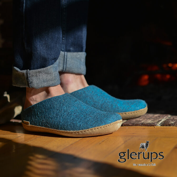 glerups SLIP-ON WITH LEATHER SOLE