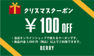 クリスマスプレゼントTHANKS COUPON 100
