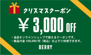 クリスマスプレゼントTHANKS COUPON 3000