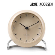 ARNE JACOBSEN アルネ ヤコブセン TABLE CLOCK CITY HALL SANDY BEIGE 43693 テーブルクロック 置き時計 時計 おしゃれ かわいい 北欧 サンディベージュ