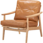 マルニ60 maruni60 オーク フレームチェア 1シーター 1人掛け シングル ソファ オイルレザー L-01