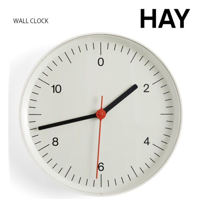 HAYウォールクロック ジャスパーモリソン　ホワイト HAY WALL CLOCK / ヘイ ウォールクロック - インテリア・家具