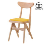 マルニ60 maruni60 マルニロクマル オークフレーム デルタチェア ダイニングチェア 椅子 木製 椅子 おしゃれ かわいい 布地 M-02