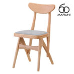 マルニ60 maruni60 マルニロクマル オークフレーム デルタチェア ダイニングチェア 椅子 木製 椅子 おしゃれ かわいい 布地 M-02