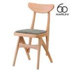 マルニ60 maruni60 マルニロクマル オークフレーム デルタチェア ダイニングチェア 椅子 木製 椅子 おしゃれ かわいい 布地 M-02