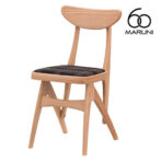 マルニ60 maruni60 マルニロクマル オークフレーム デルタチェア ダイニングチェア 椅子 木製 椅子 おしゃれ かわいい 布地 M-01