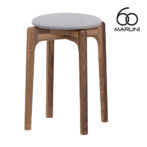 マルニ60+ maruni60+ マルニロクマルプラス ウォルナットフレーム スタッキングスツール スツール 椅子 木製 丸椅子 おしゃれ かわいい 布地 M-02
