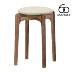 マルニ60+ maruni60+ マルニロクマルプラス ウォルナットフレーム スタッキングスツール スツール 椅子 木製 丸椅子 おしゃれ かわいい 布地 M-02