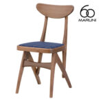 マルニ60 maruni60 マルニロクマル ウォルナットフレーム デルタチェア ダイニングチェア 椅子 木製 椅子 おしゃれ かわいい 布地 M-02