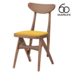 マルニ60 maruni60 マルニロクマル ウォルナットフレーム デルタチェア ダイニングチェア 椅子 木製 椅子 おしゃれ かわいい 布地 M-02
