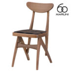 マルニ60 maruni60 マルニロクマル ウォルナットフレーム デルタチェア ダイニングチェア 椅子 木製 椅子 おしゃれ かわいい 布地 M-01