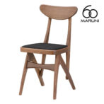 マルニ60 maruni60 マルニロクマル ウォルナットフレーム デルタチェア ダイニングチェア 椅子 木製 椅子 おしゃれ かわいい 布地 M-02