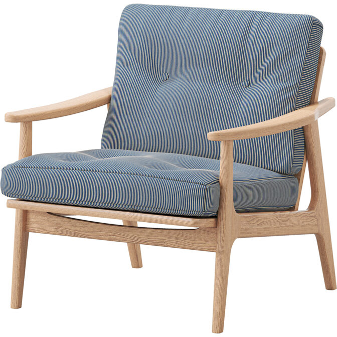 マルニ60+ maruni60+ マルニロクマルプラス オークフレーム ワイド1シーター 1人掛け ソファ 布地 M-01 ソファー