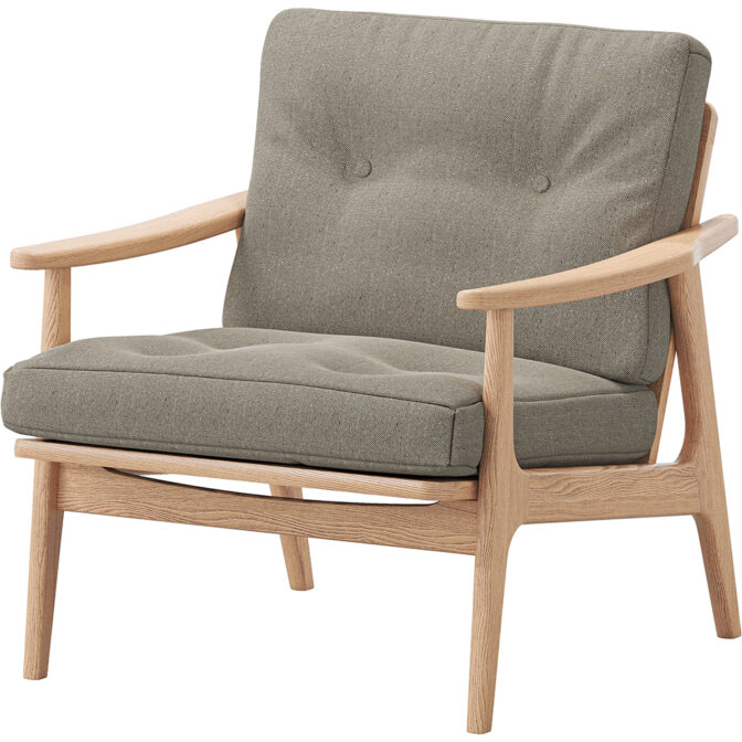 マルニ60+ maruni60+ マルニロクマルプラス オークフレーム ワイド1シーター 1人掛け ソファ 布地 M-01 ソファー