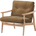 マルニ60＋ maruni60＋ マルニロクマルプラス オークフレーム ワイド1シーター 1人掛け ソファ 布地 M-03 ペット可 ソファー