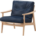 マルニ60＋ maruni60＋ マルニロクマルプラス オークフレーム ワイド1シーター 1人掛け ソファ オイルレザー 皮革 L-01 ソファー