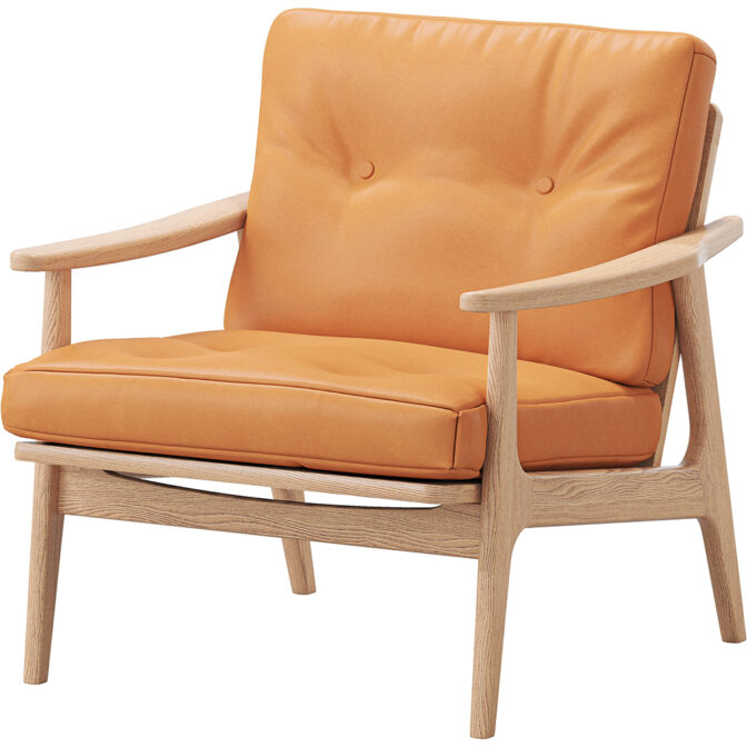 マルニ60＋ maruni60＋ マルニロクマルプラス オークフレーム ワイド1シーター 1人掛け ソファ オイルレザー 皮革 L-01 ソファー