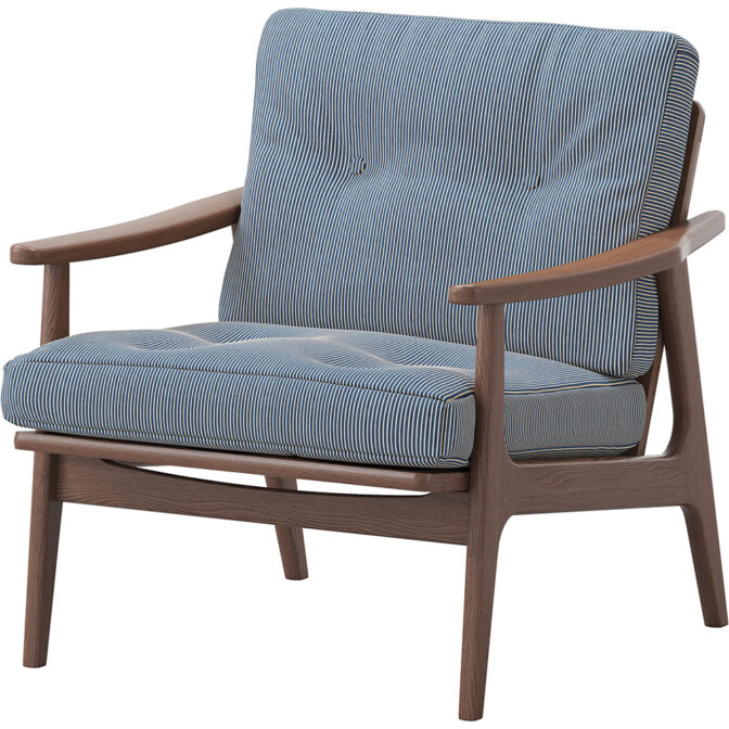 マルニ60＋ maruni60＋ マルニロクマルプラス ウォルナットフレーム ワイド1シーター 1人掛け ソファ 布地 M-01 ソファー