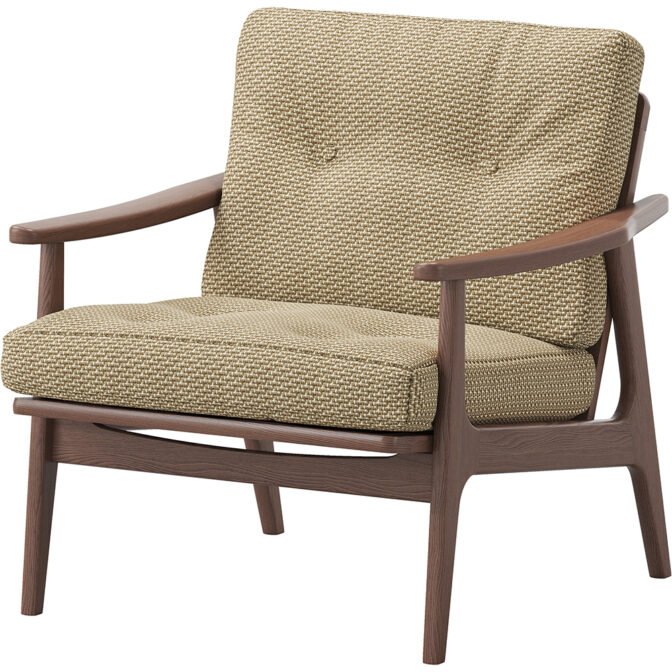 マルニ60＋ maruni60＋ マルニロクマルプラス ウォルナットフレーム ワイド1シーター 1人掛け ソファ 布地 M-01 ソファー