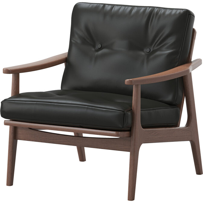 マルニ60＋ maruni60＋ マルニロクマルプラス ウォルナットフレーム ワイド1シーター 1人掛け ソファ オイルレザー 皮革 L-01 ソファー