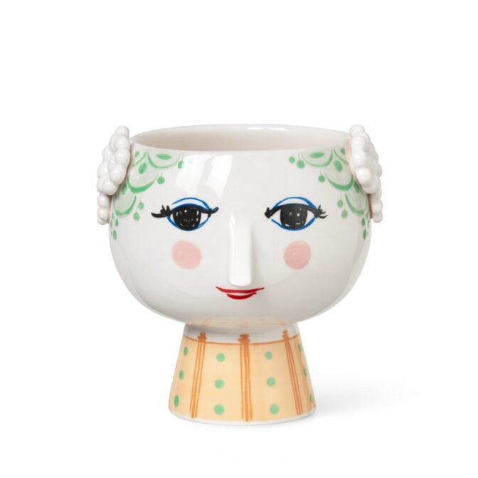 BJORN WIINBLAD ビヨンヴィンブラッド EVA エヴァ フラワーポット ピンク 北欧 デンマーク 花器 花瓶 磁器 インテリア