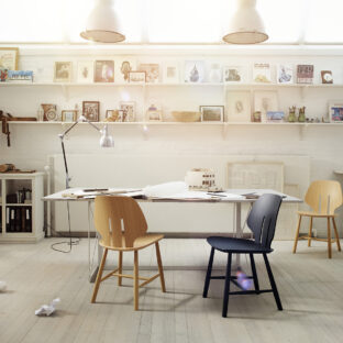 FDBモブラーの女性らしさと男らしさの間の微妙なバランスを持った美しい椅子J67 ダイニングチェアとは