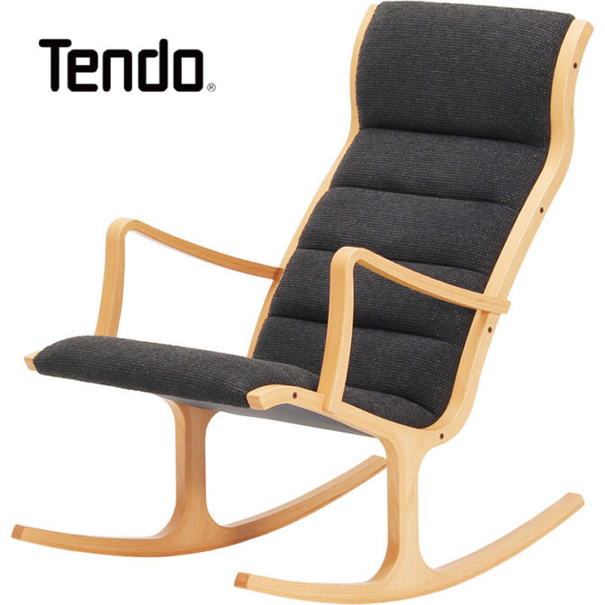 天童木工 TENDO 菅澤光政デザイン ロッキングチェア S-5226WB-NT ヘロンチェア 椅子 グレードA布地 おしゃれ 北欧 椅子