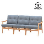 マルニ60 maruni60 マルニロクマル オーク フレームチェア 3シーター ソファ 3人掛け トリプルソファー おしゃれ かわいい 布地 M-01