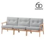 マルニ60 maruni60 マルニロクマル オーク フレームチェア ワイド 3シーター ソファ 3人掛け トリプルソファー おしゃれ かわいい 布地 M-02