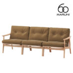 マルニ60 maruni60 マルニロクマル オーク フレームチェア ワイド 3シーター ソファ 3人掛け トリプルソファー おしゃれ かわいい 布地 M-03