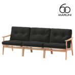 マルニ60 maruni60 マルニロクマル オーク フレームチェア ワイド 3シーター ソファ 3人掛け トリプルソファー おしゃれ かわいい 布地 M-02