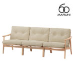 マルニ60 maruni60 マルニロクマル オーク フレームチェア ワイド 3シーター ソファ 3人掛け トリプルソファー おしゃれ かわいい 布地 M-02