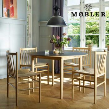 FDBモブラー 【正規販売店】 J80 チェア ダイニングチェア ビーチ ソープ仕上げ (Jorgen Baekmark) 椅子 ビーチ材 ペーパーコード 北欧 北欧家具